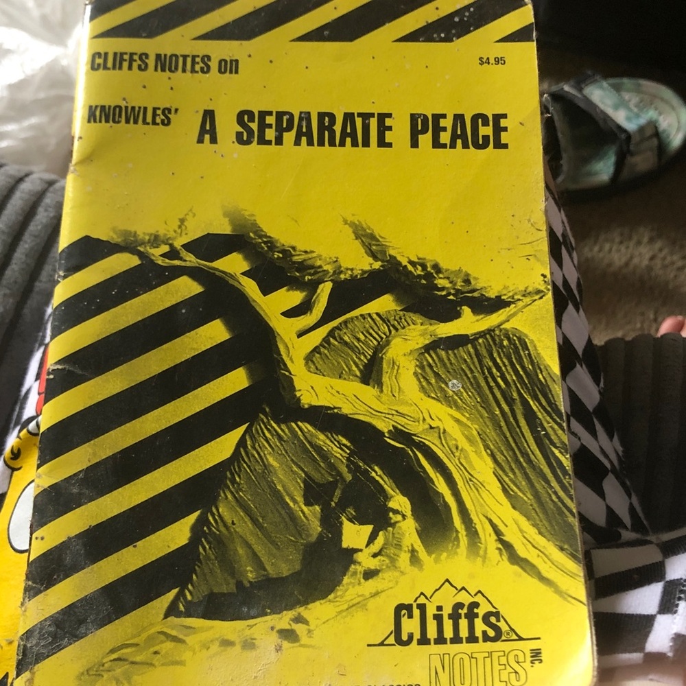 Cliffs Notes A Separate Peace - Yellow Study Guide